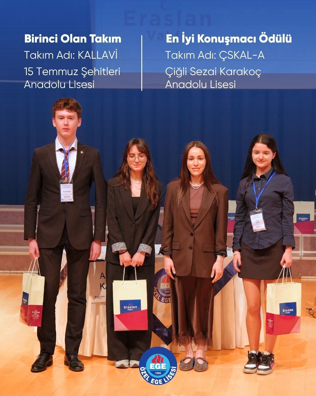 6. Eraslan Vakfı Liseler Arası Münazara Turnuvası