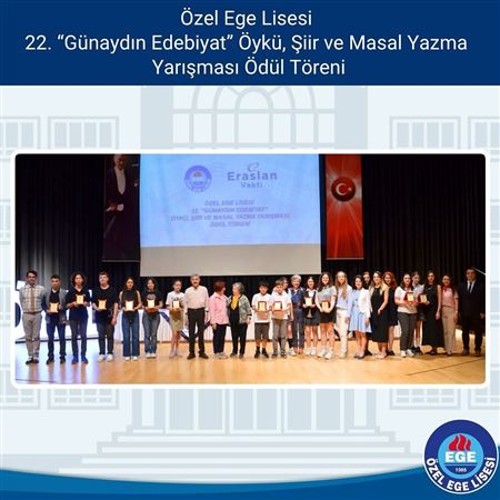 22. Günaydın Edebiyat Öykü, Şiir ve Masal Yazma Yarışması Ödül Töreni