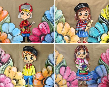 1 ve 2. Sınıf 23 Nisan Resim Sergisi