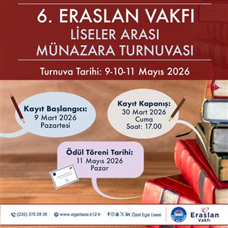 Eraslan Vakfı Türkiye Liseler Arası Münazara Turnuvası